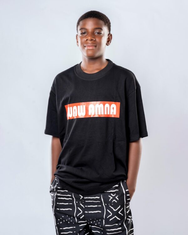 T-shirt Noir Waw amna